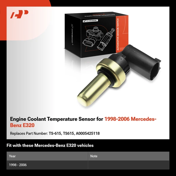 Engine Coolant Temperature Sensor for 1998-2006 Mercedes-Benz E320