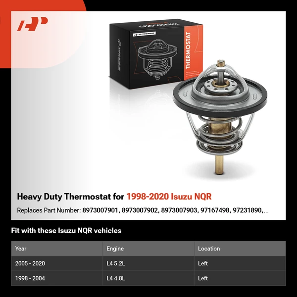 Heavy Duty Thermostat for 1998-2020 Isuzu NQR