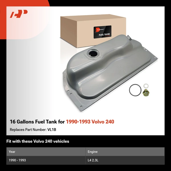 16 Gallons Fuel Tank for 1990-1993 Volvo 240