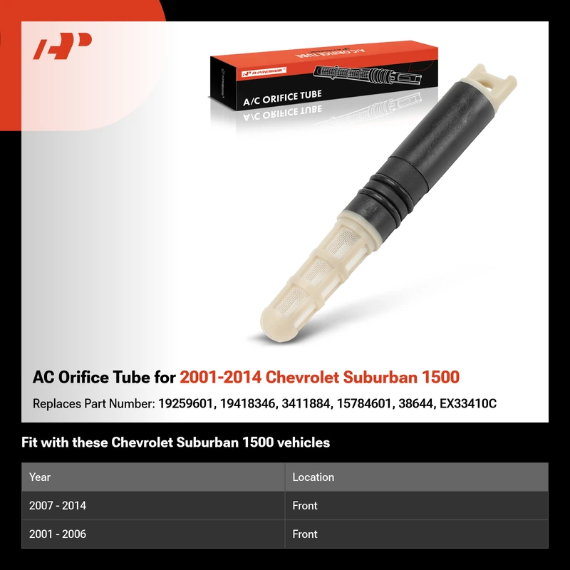 AC Orifice Tube for 2001-2014 Chevrolet Suburban 1500