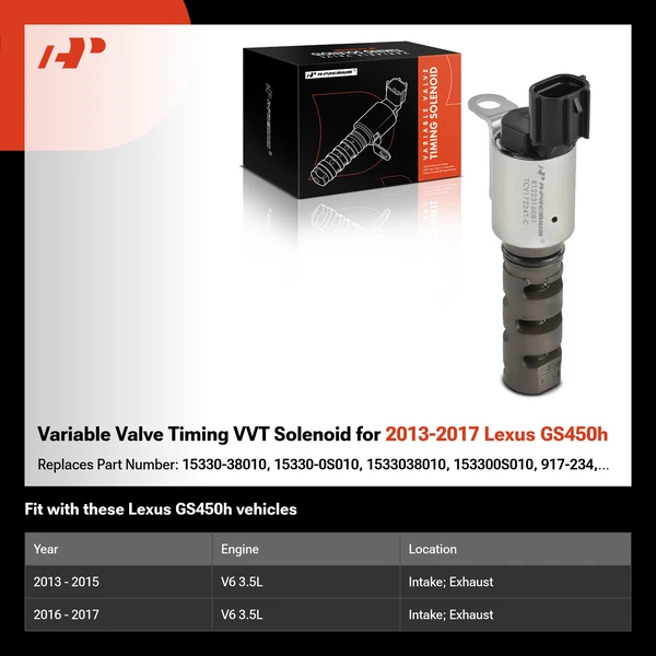 Variable Valve Timing VVT Solenoid for 2013-2017 Lexus GS450h