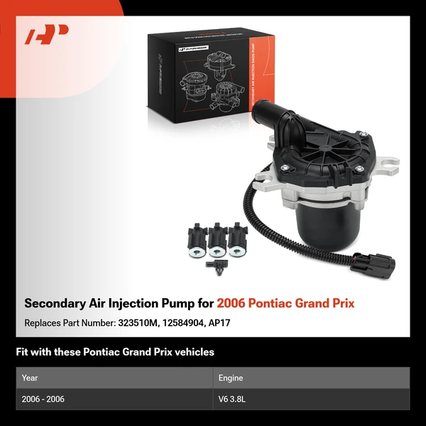 Secondary Air Injection Pump for 2006 Pontiac Grand Prix
