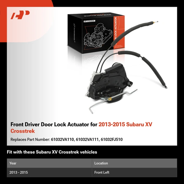 Front Driver Door Lock Actuator for 2013-2015 Subaru XV Crosstrek