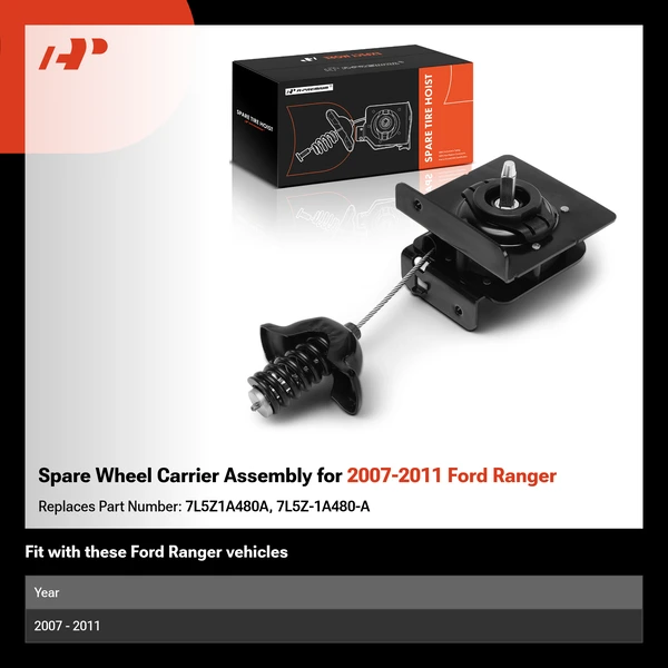 Spare Wheel Carrier Assembly for 2007-2011 Ford Ranger