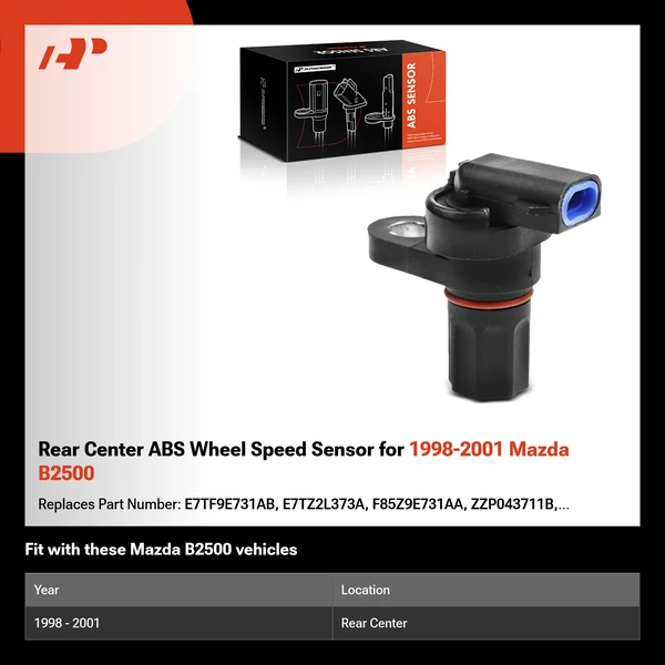 Rear Center ABS Wheel Speed Sensor for 1998-2001 Mazda B2500