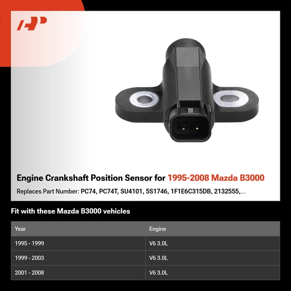 Engine Crankshaft Position Sensor for 1995-2008 Mazda B3000