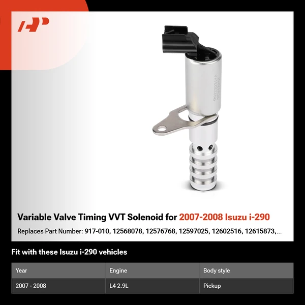 Variable Valve Timing VVT Solenoid for 2007-2008 Isuzu i-290