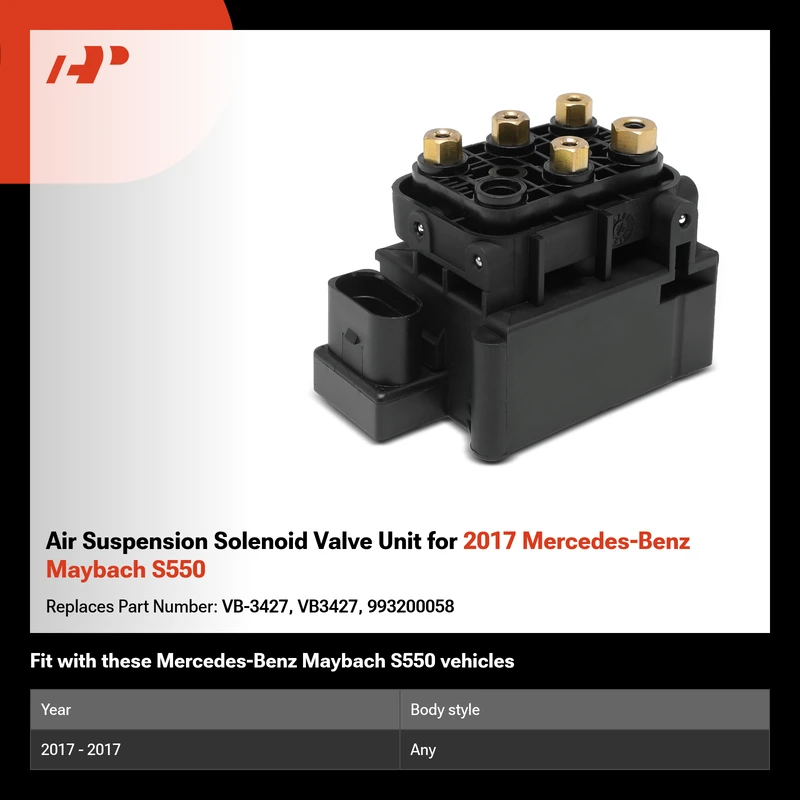 Air Suspension Solenoid Valve Unit for 2017 Mercedes-Benz Maybach S550