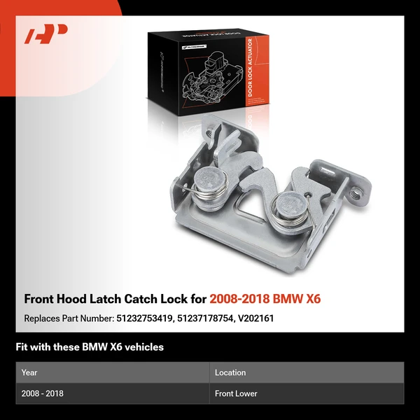 Front Hood Latch Catch Lock for 2008-2018 BMW X6