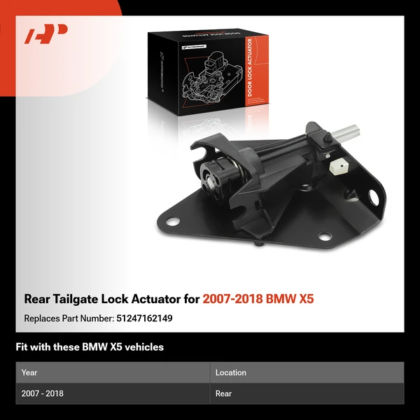 Rear Tailgate Lock Actuator for 2007-2018 BMW X5