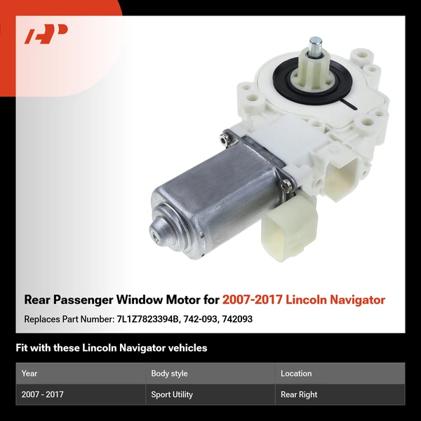 Rear Passenger Window Motor for 2007-2017 Lincoln Navigator