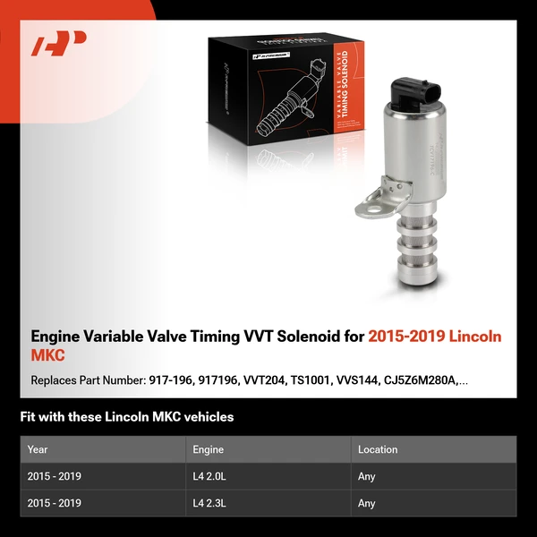 Engine Variable Valve Timing VVT Solenoid for 2015-2019 Lincoln MKC