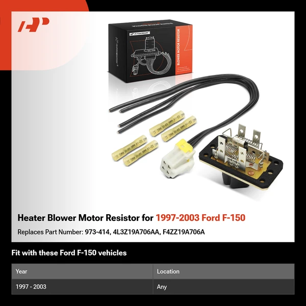 Heater Blower Motor Resistor for 1997-2003 Ford F-150