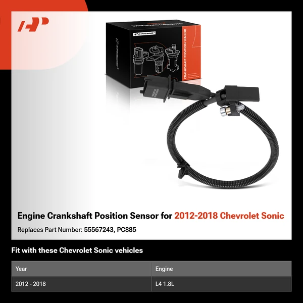 Engine Crankshaft Position Sensor for 2012-2018 Chevrolet Sonic