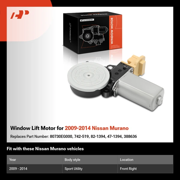 Window Lift Motor for 2009-2014 Nissan Murano