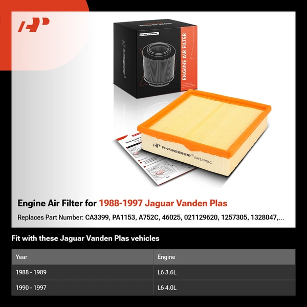 Engine Air Filter for 1988-1997 Jaguar Vanden Plas