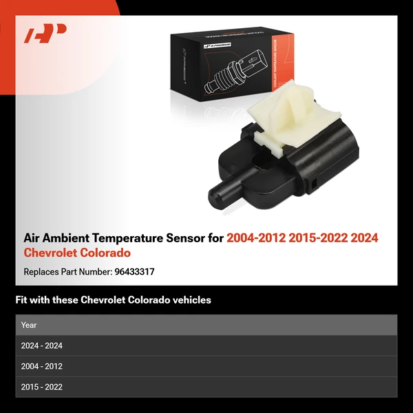 Air Ambient Temperature Sensor for 2004-2012 2015-2022 2024 Chevrolet Colorado