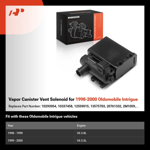 Vapor Canister Vent Solenoid for 1998-2000 Oldsmobile Intrigue