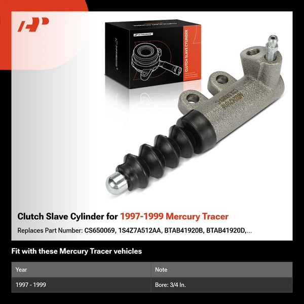Clutch Slave Cylinder for 1997-1999 Mercury Tracer