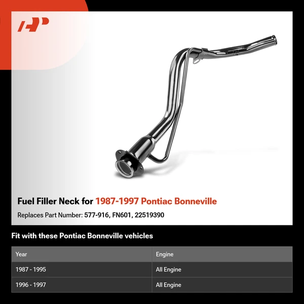 Fuel Filler Neck for 1987-1997 Pontiac Bonneville