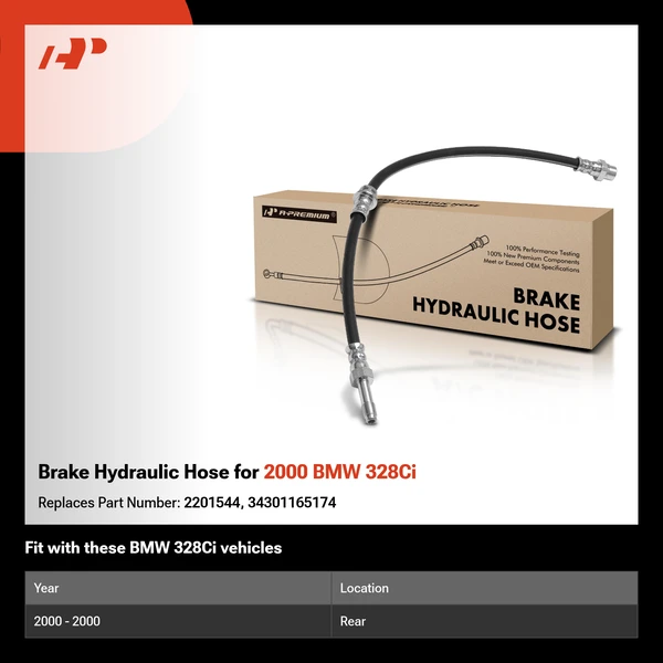 Brake Hydraulic Hose for 2000 BMW 328Ci