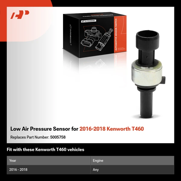 Low Air Pressure Sensor for 2016-2018 Kenworth T460