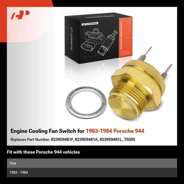 Engine Cooling Fan Switch for 1983-1984 Porsche 944
