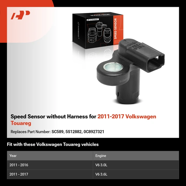 Speed Sensor without Harness for 2011-2017 Volkswagen Touareg