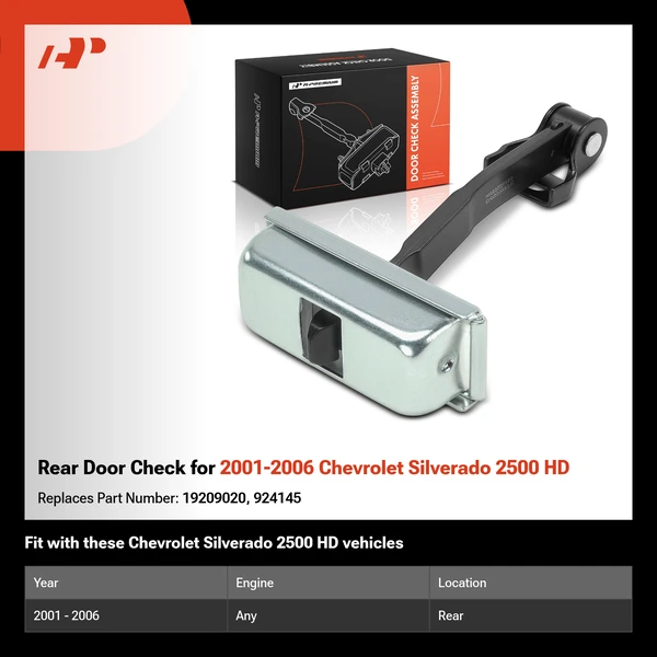 Rear Door Check for 2001-2006 Chevrolet Silverado 2500 HD
