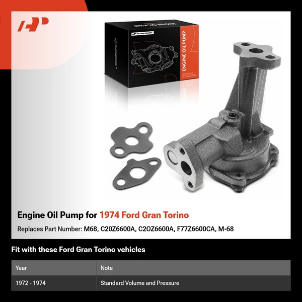 Engine Oil Pump for 1974 Ford Gran Torino