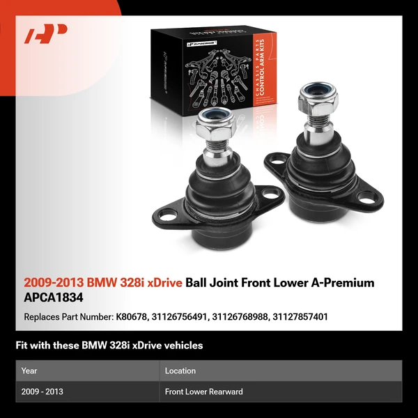 2009-2013 BMW 328i xDrive Ball Joint Front Lower A-Premium APCA1834