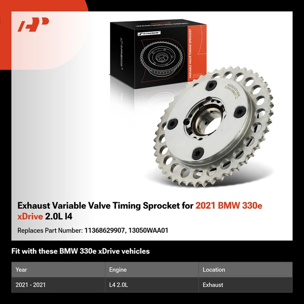 Exhaust Variable Valve Timing Sprocket for 2021 BMW 330e xDrive 2.0L l4