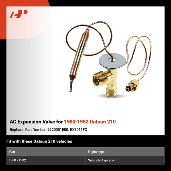 AC Expansion Valve for 1980-1982 Datsun 210