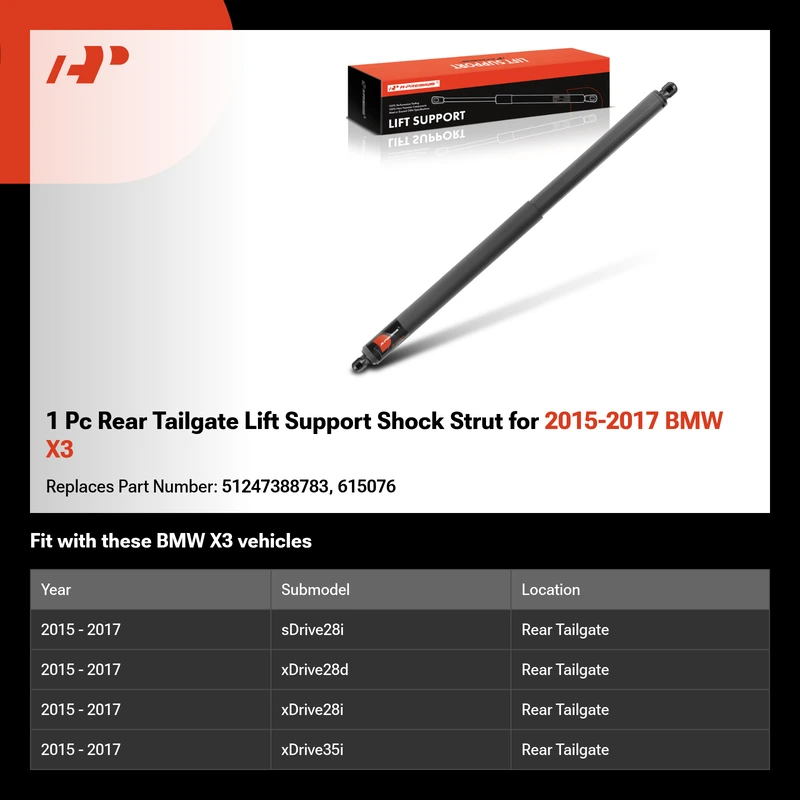 1 Pc Rear Tailgate Lift Support Shock Strut for 2015-2017 BMW X3