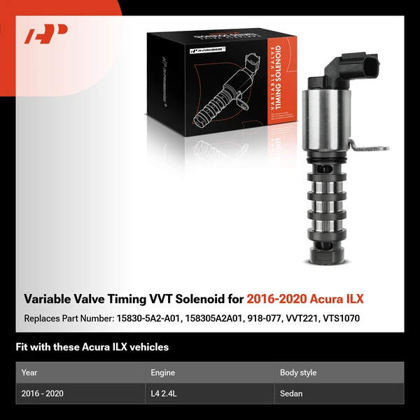 Variable Valve Timing VVT Solenoid for 2016-2020 Acura ILX