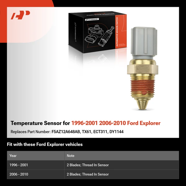 Temperature Sensor for 1996-2001 2006-2010 Ford Explorer
