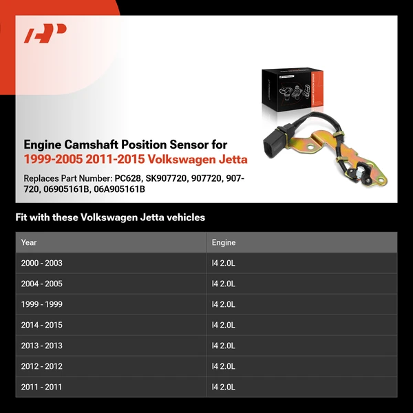 Engine Camshaft Position Sensor for 1999-2005 2011-2015 Volkswagen Jetta