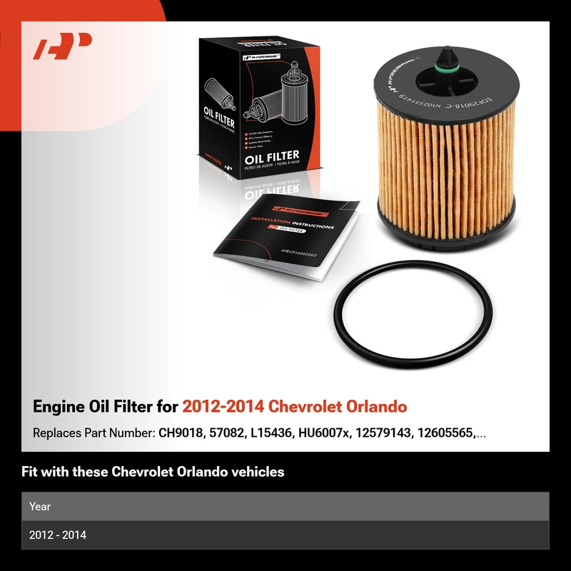 Engine Oil Filter for 2012-2014 Chevrolet Orlando