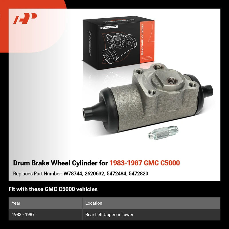 Drum Brake Wheel Cylinder for 1983-1987 GMC C5000