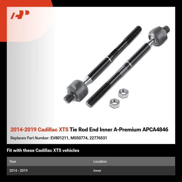 2014-2019 Cadillac XTS Tie Rod End Inner A-Premium APCA4846