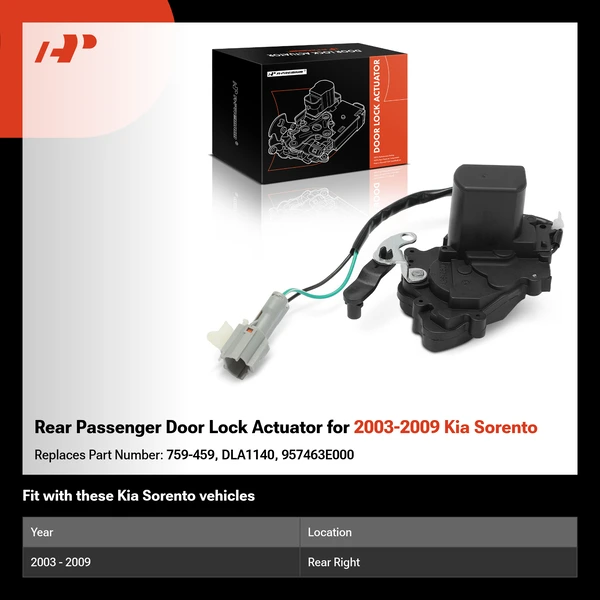 Rear Passenger Door Lock Actuator for 2003-2009 Kia Sorento