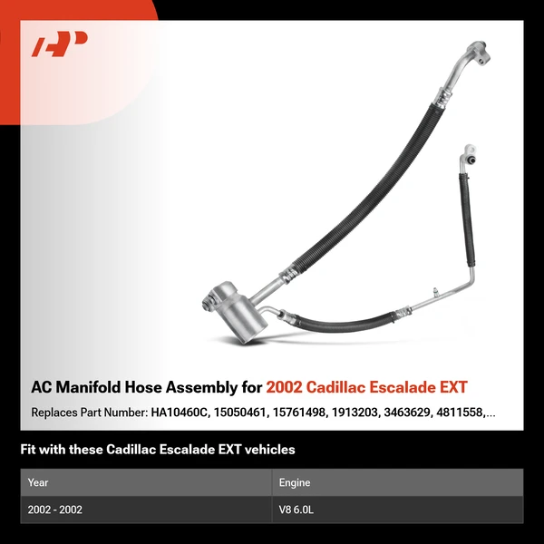 AC Manifold Hose Assembly for 2002 Cadillac Escalade EXT