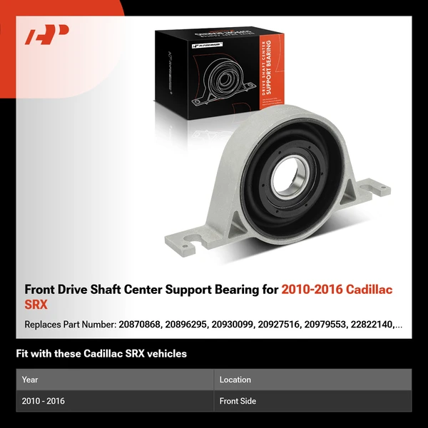 Front Drive Shaft Center Support Bearing for 2010-2016 Cadillac SRX