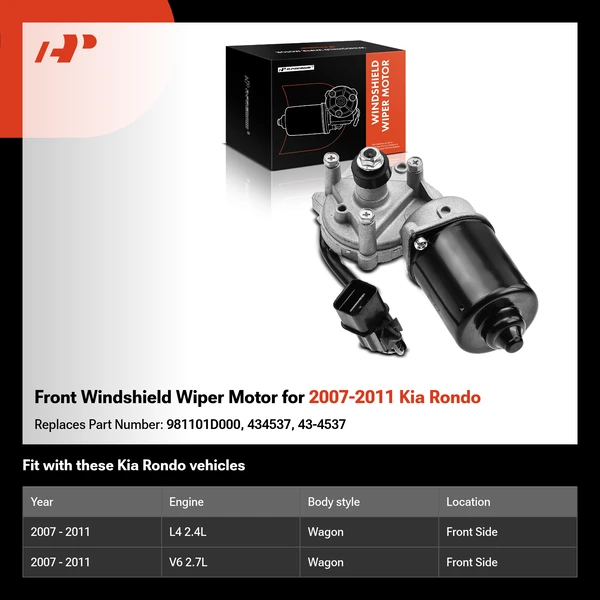 Front Windshield Wiper Motor for 2007-2011 Kia Rondo