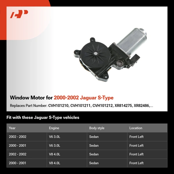 Window Motor for 2000-2002 Jaguar S-Type