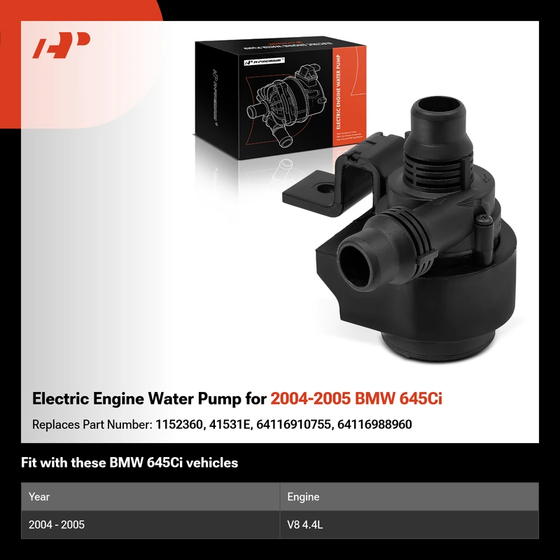 Electric Engine Water Pump for 2004-2005 BMW 645Ci