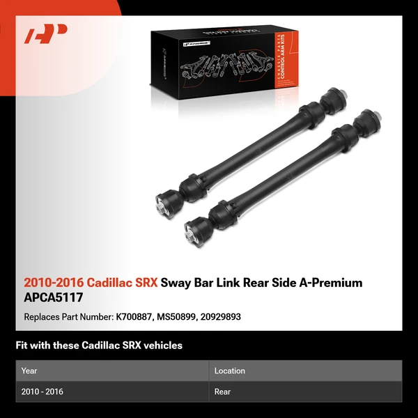 2010-2016 Cadillac SRX Sway Bar Link Rear Side A-Premium APCA5117