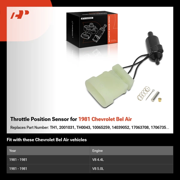 Throttle Position Sensor for 1981 Chevrolet Bel Air