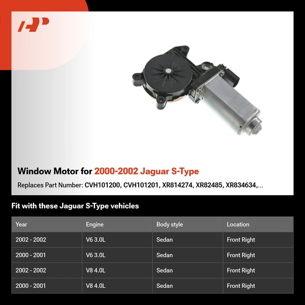 Window Motor for 2000-2002 Jaguar S-Type