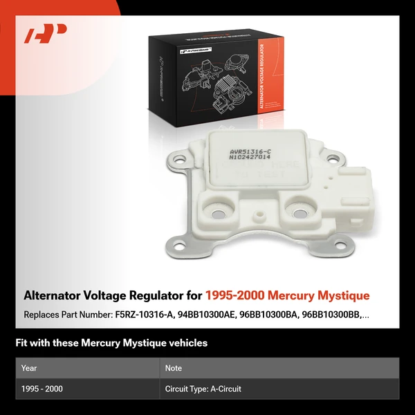 Alternator Voltage Regulator for 1995-2000 Mercury Mystique
